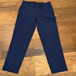 Van Heusen Navy Formal Trousers Husky Fit